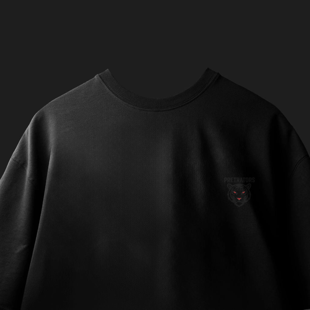 TIGER & FLORAL GRAPHIC OVERSIZED T-SHIRT