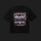 OVERSIZED CITYSCAPE PRINT T-SHIRT – JET BLACK
