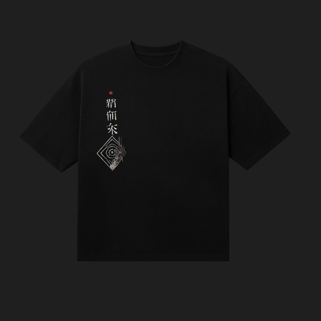 Shadow Oni Oversized Printed T-Shirt