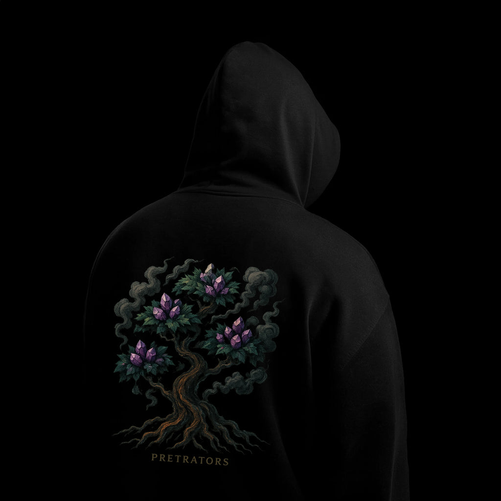 FLORAL TREE GRAPHIC HOODIE