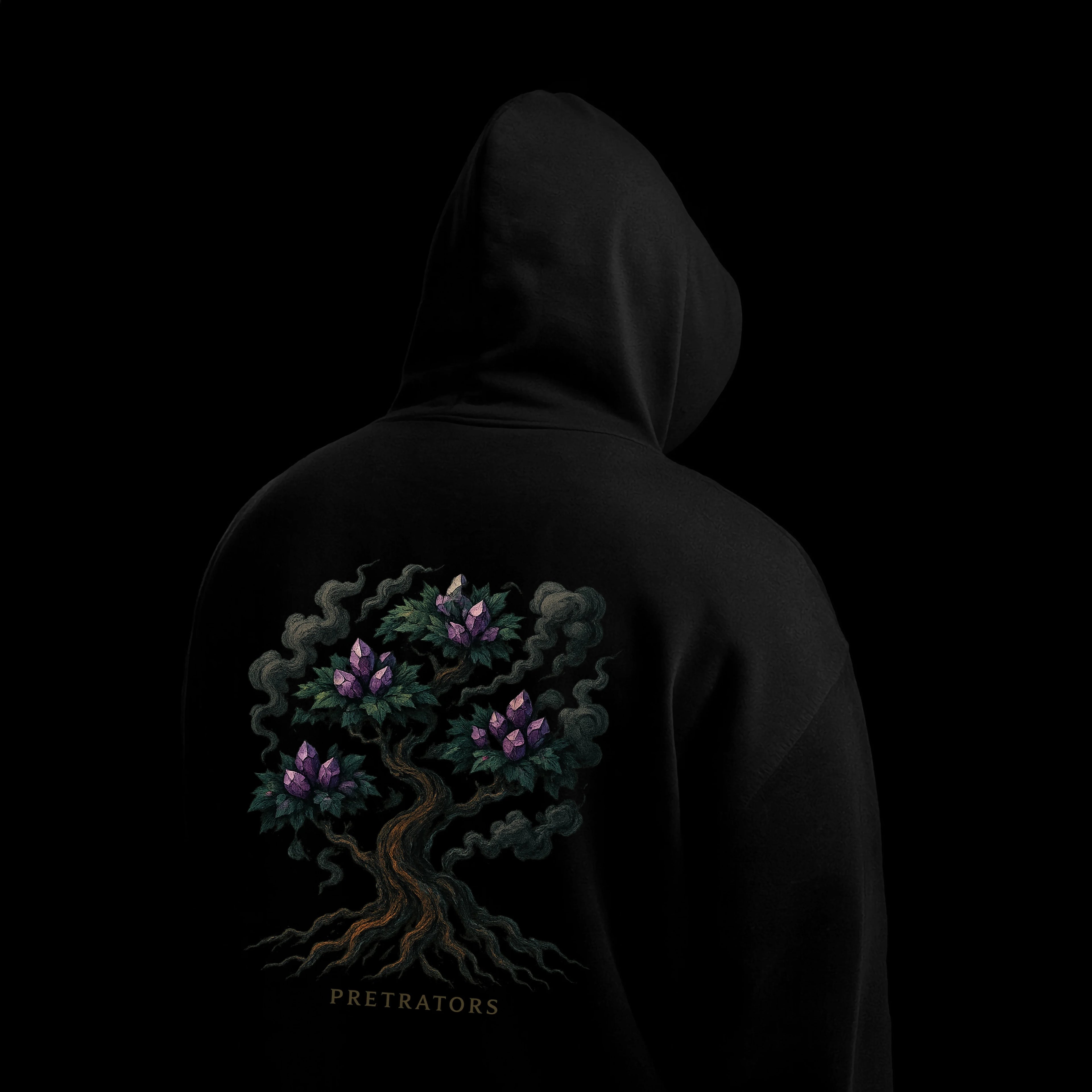 FLORAL TREE GRAPHIC HOODIE