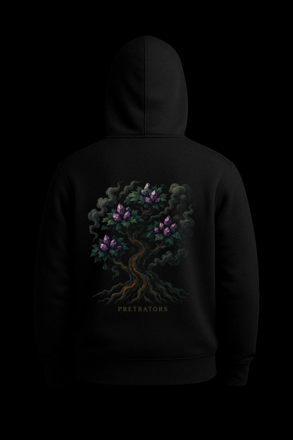 FLORAL TREE GRAPHIC HOODIE
