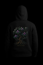 FLORAL TREE GRAPHIC HOODIE