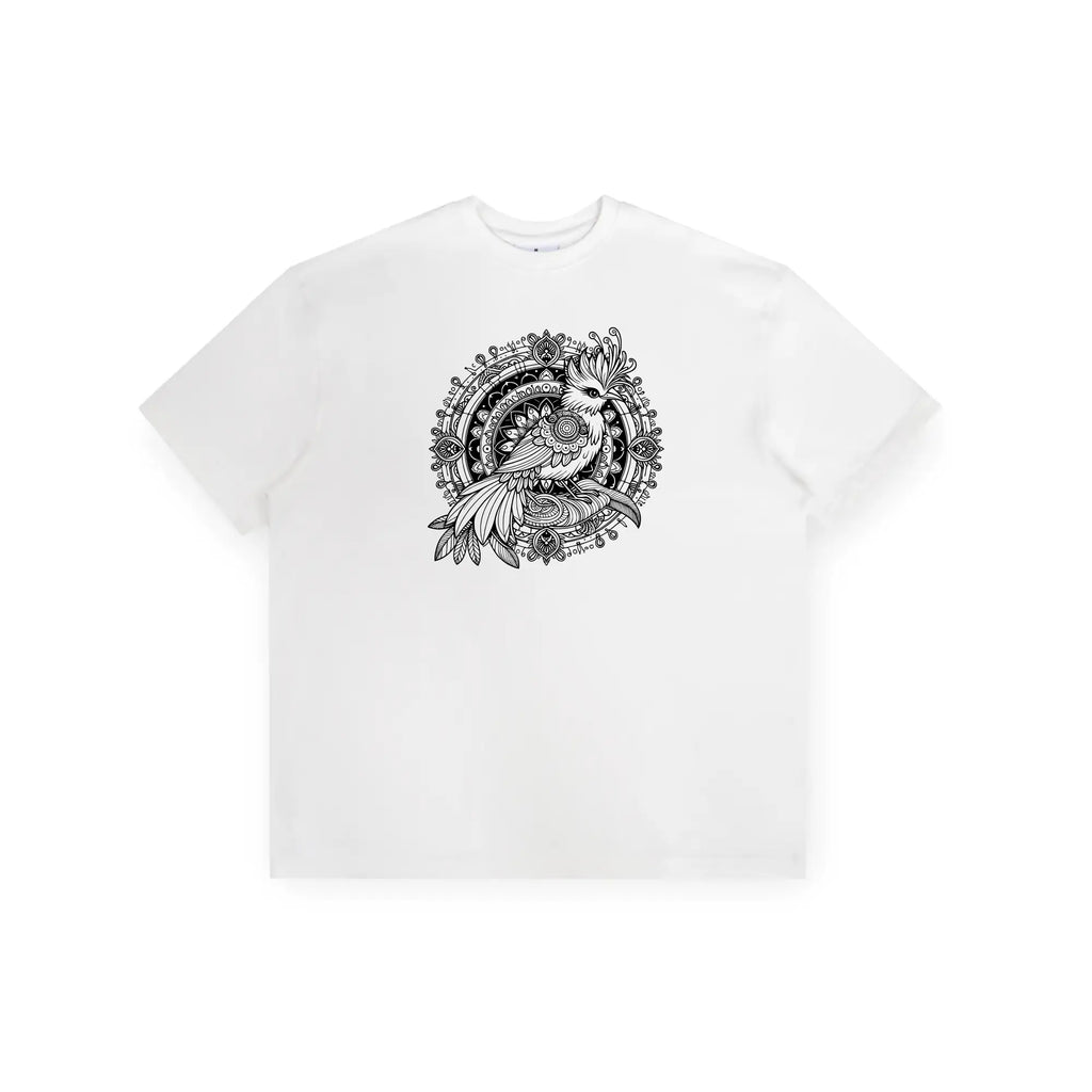 Serene Phoenix Oversized Cotton Tee
