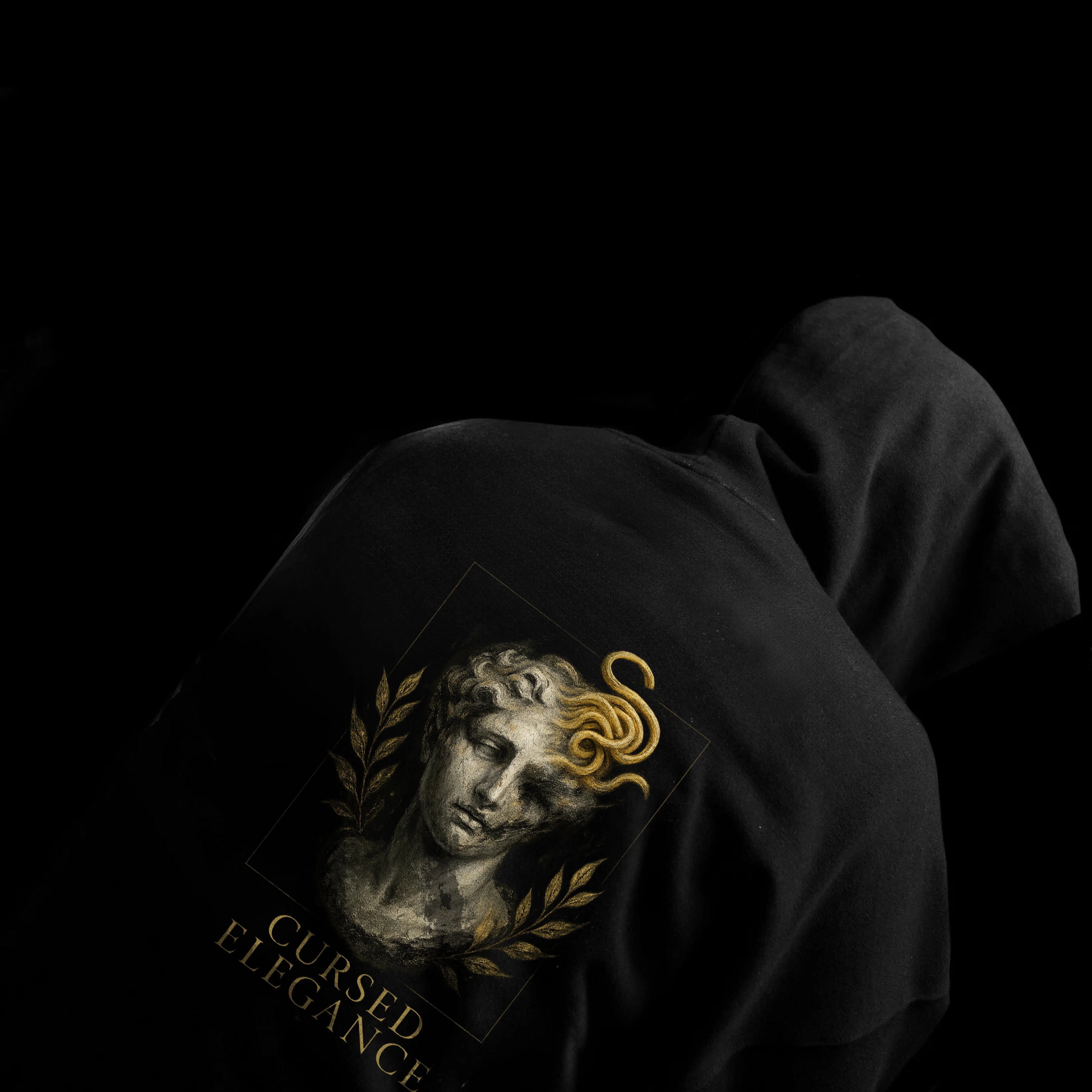 Cursed Elegance Oversized Graphic Hoodie