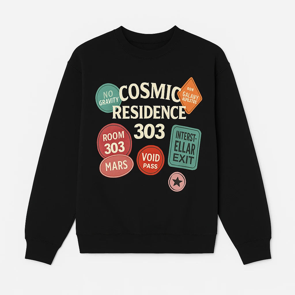 COSMIC RESIDENCE 303 GRAPHIC SWEATSHIRT