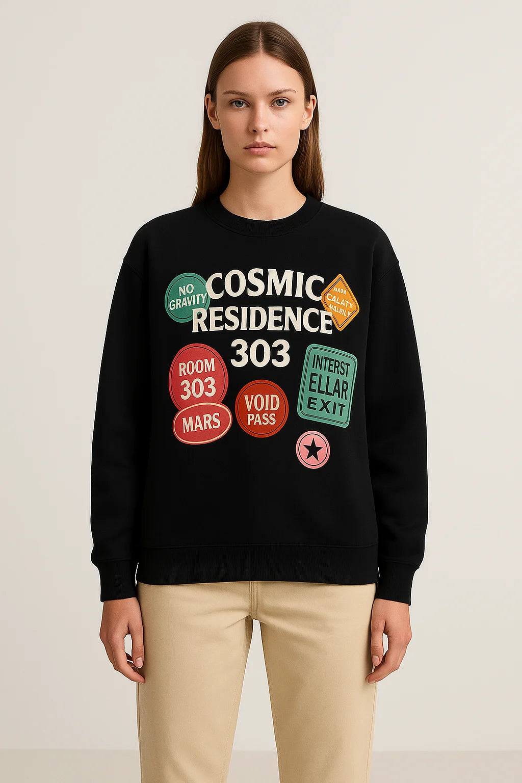 COSMIC RESIDENCE 303 GRAPHIC SWEATSHIRT
