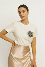 Sunflower Lion Graphic Cotton Tee