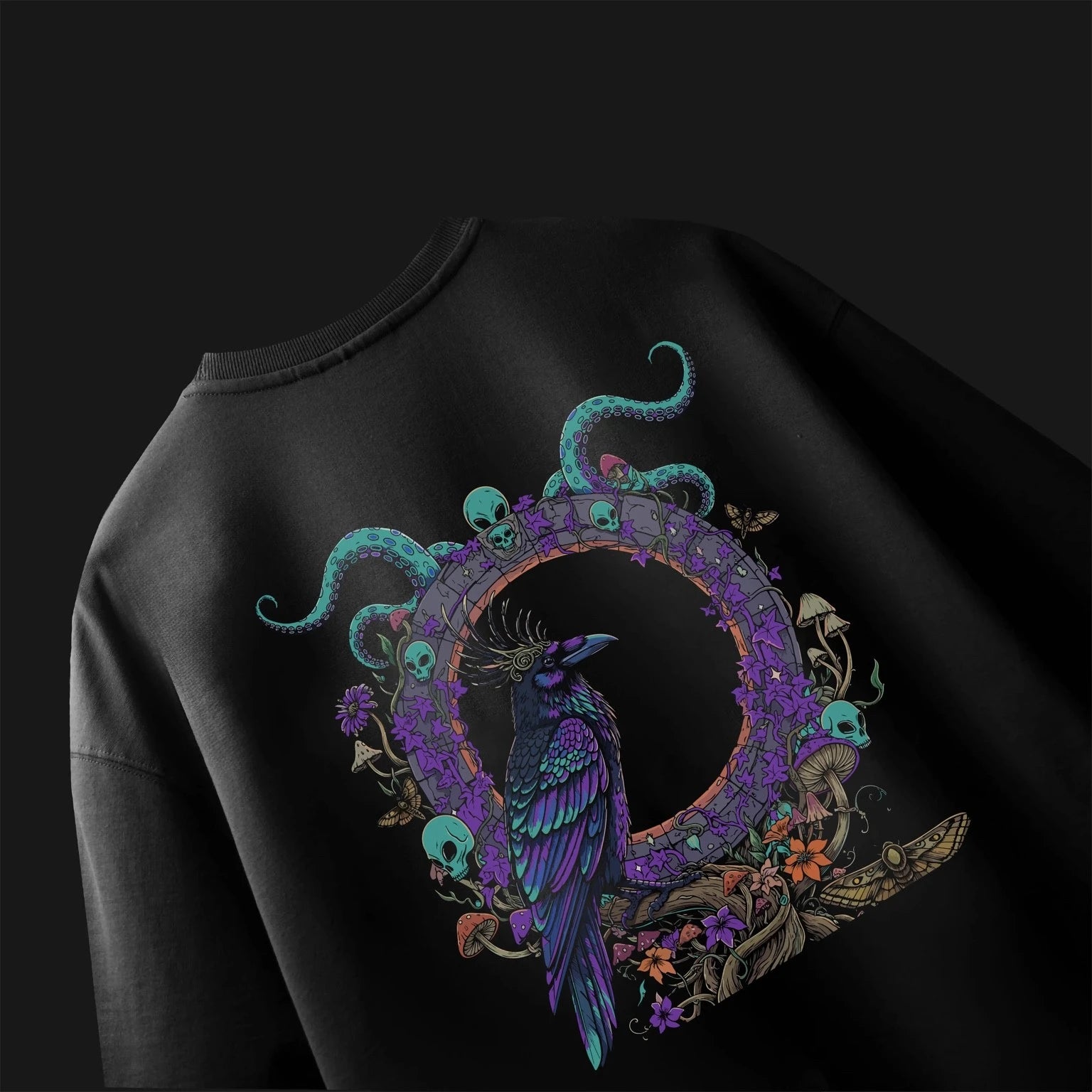 Black Raven Graphic T-Shirt