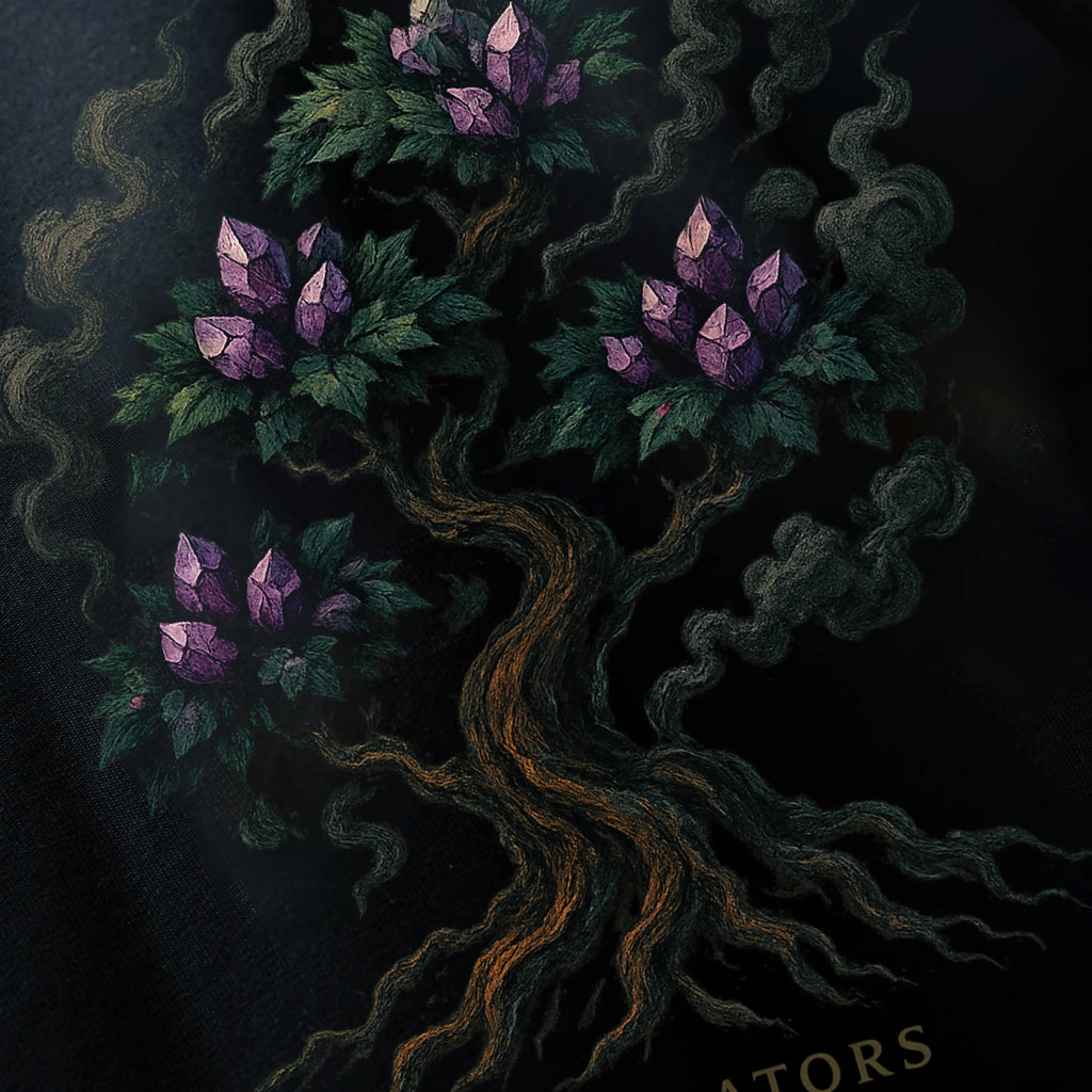 FLORAL TREE GRAPHIC HOODIE