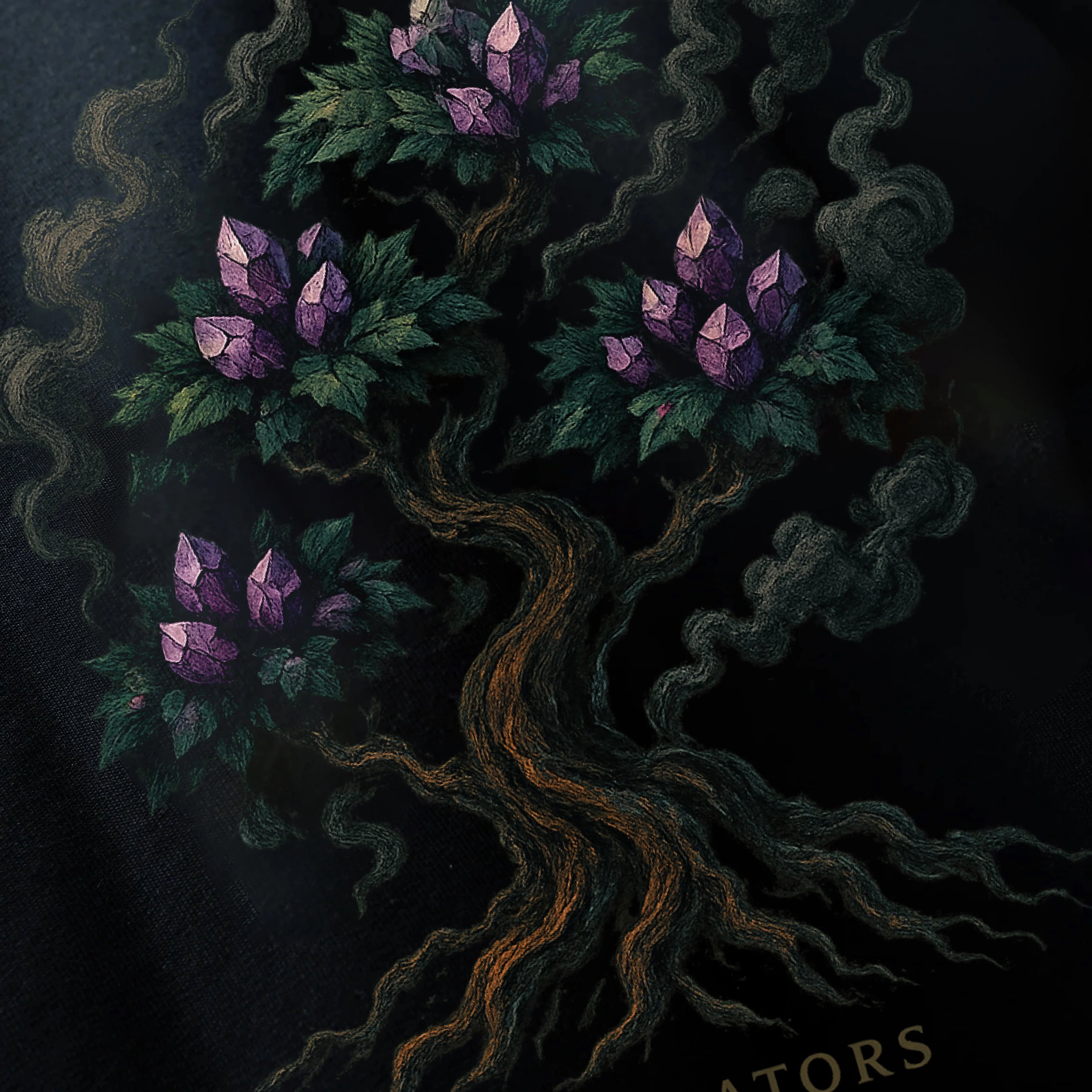 FLORAL TREE GRAPHIC HOODIE