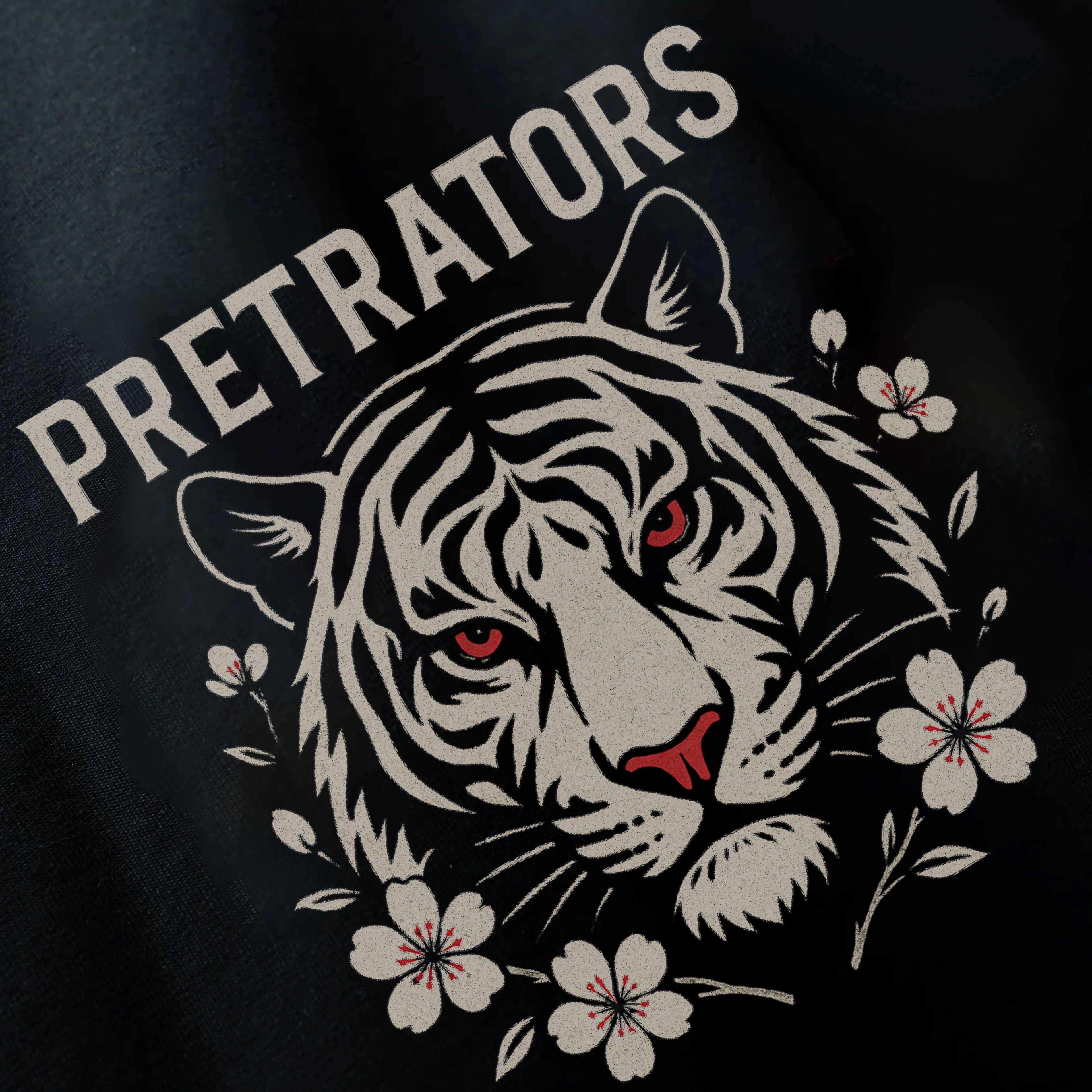 TIGER & FLORAL GRAPHIC OVERSIZED T-SHIRT