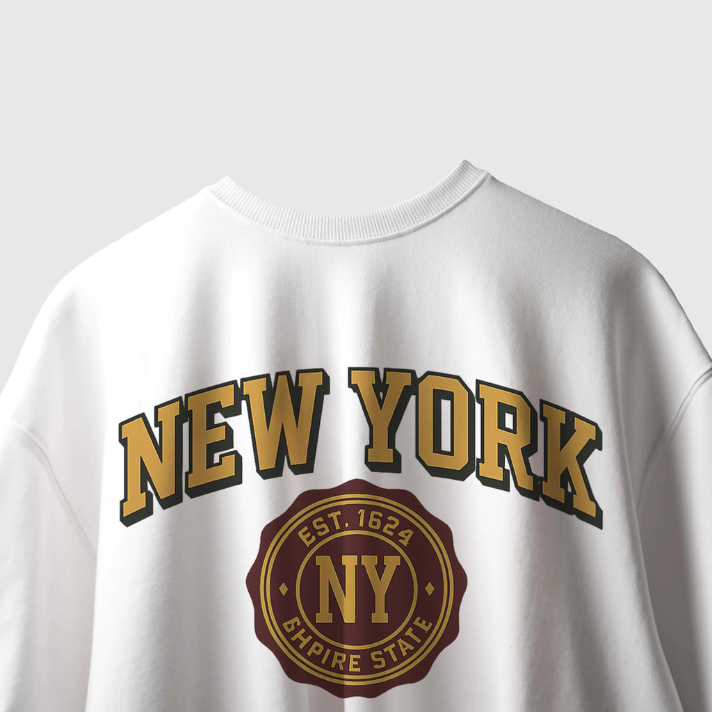 NEW YORK GRAPHIC OVERSIZED LONG SLEEVE T-SHIRT