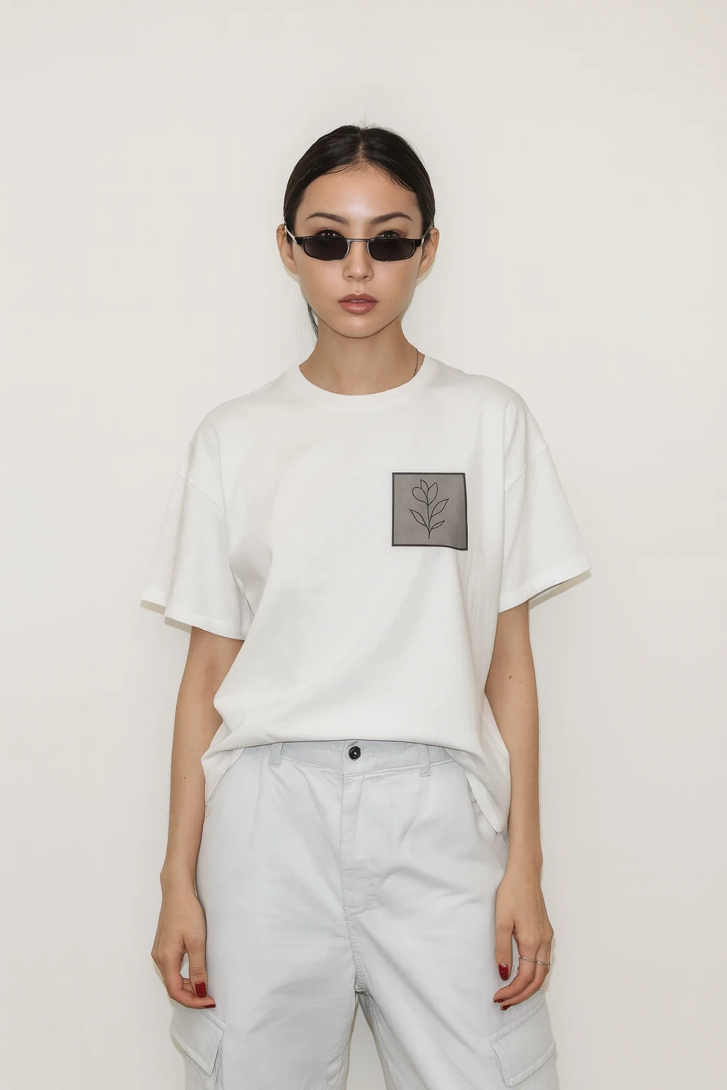 Minimal Botanical Pocket T-Shirt