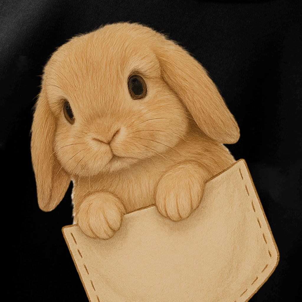 POCKET BUNNY GRAPHIC HOODIE