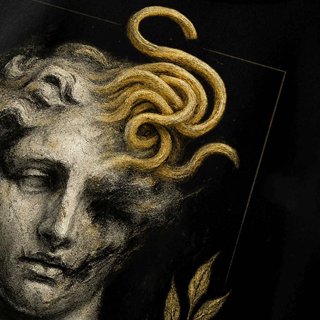 Cursed Elegance Oversized Graphic Hoodie