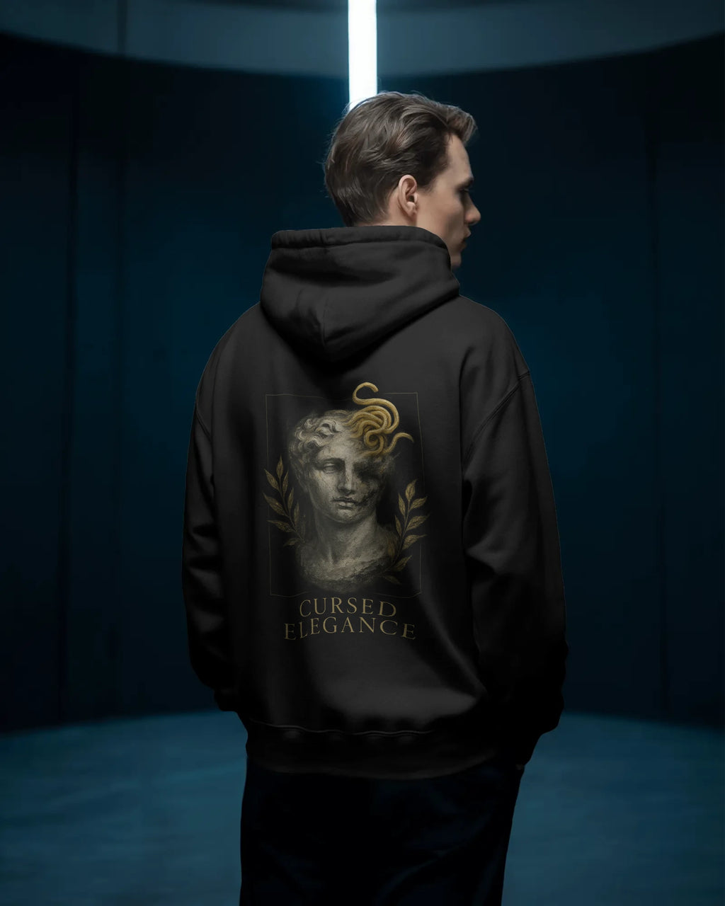 Cursed Elegance Oversized Graphic Hoodie