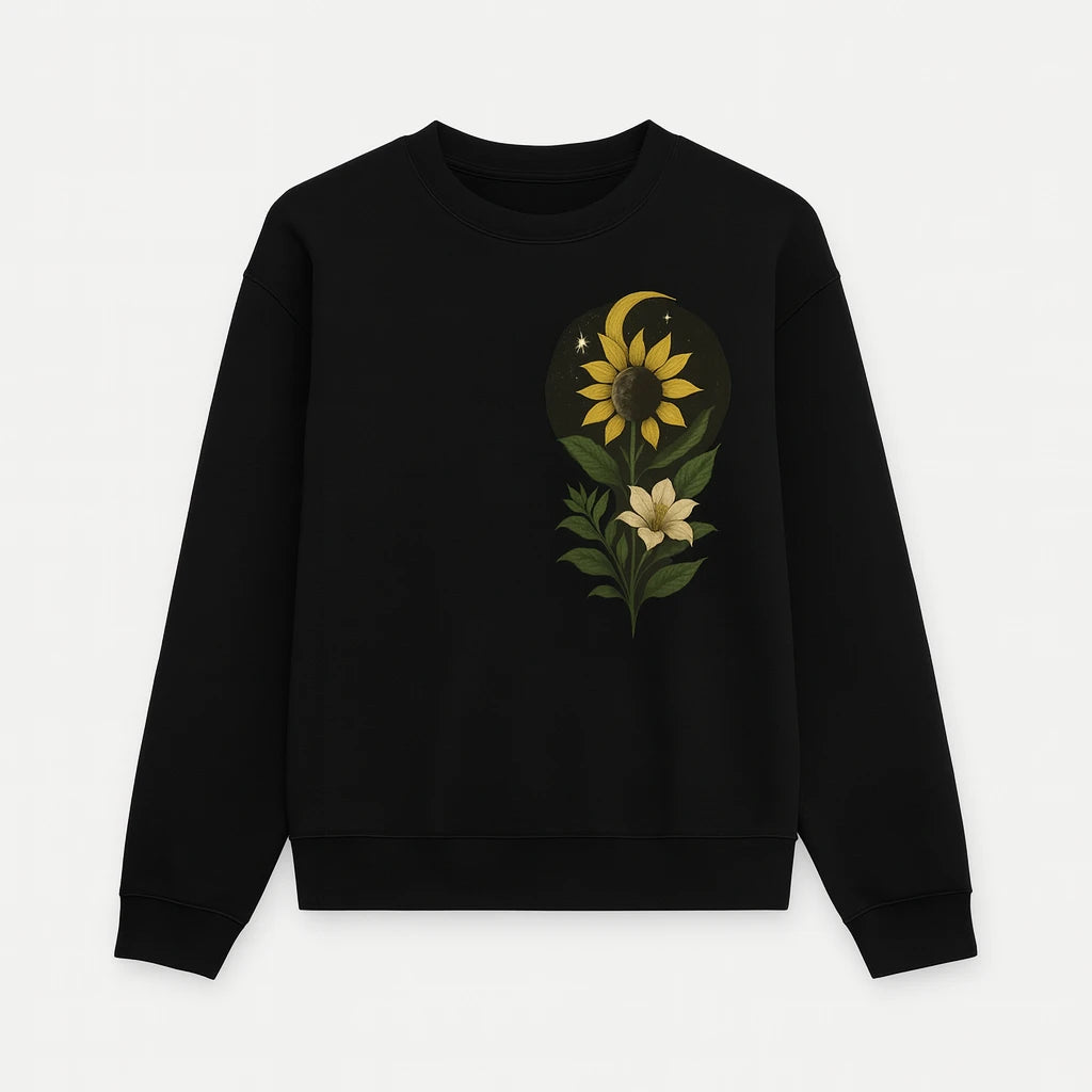 Celestial Bloom Oversized Sweatshirt