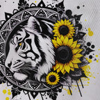 Sunflower Lion Graphic Cotton Tee