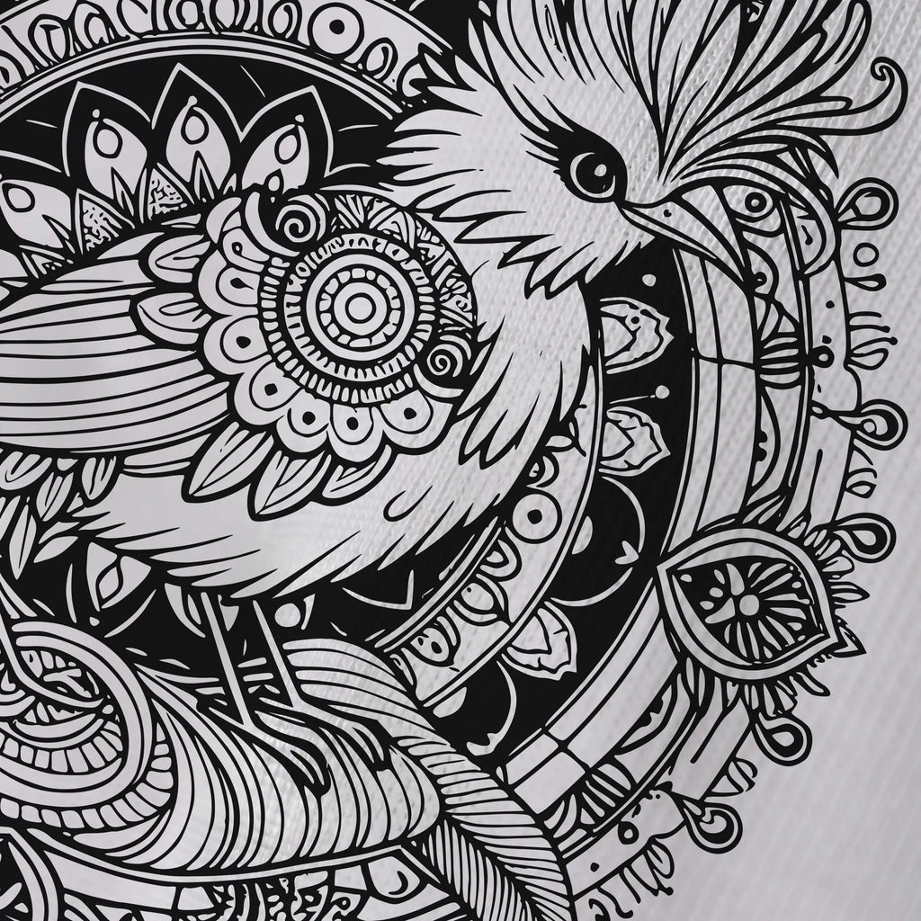 Serene Phoenix Oversized Cotton Tee