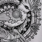 Serene Phoenix Oversized Cotton Tee