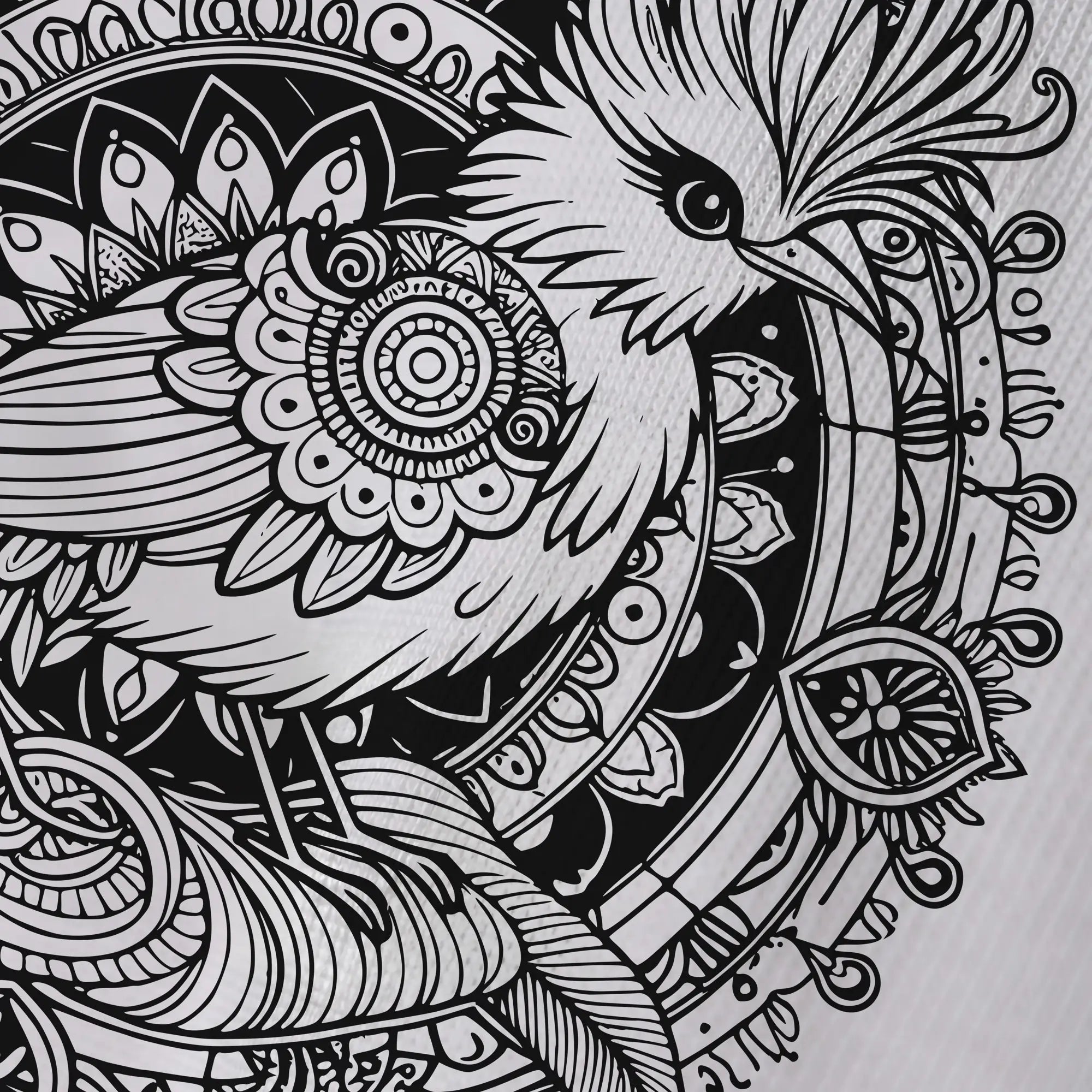 Serene Phoenix Oversized Cotton Tee